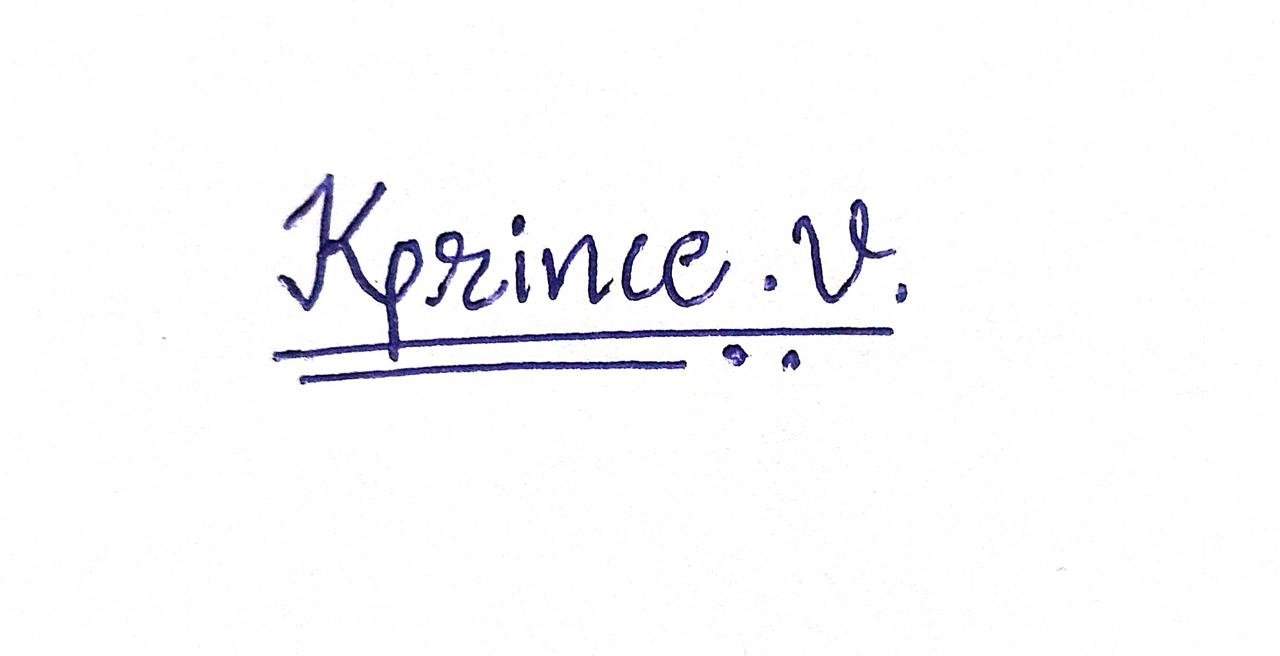 Signature of Mr. Prince Kachhadiya